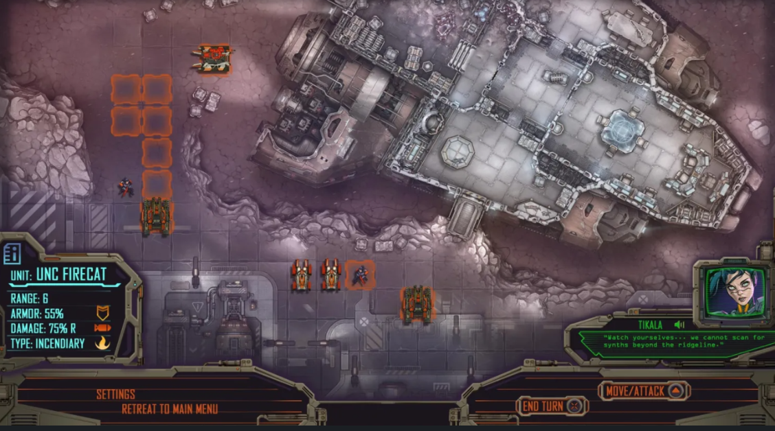 In-game tactical battle mockup