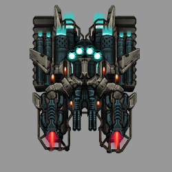 Detailed sci-fi tank sprite