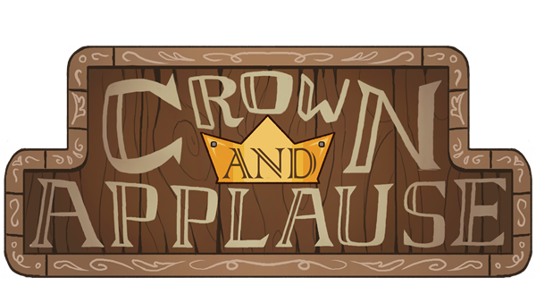 Crown & Applause title logo on a transparent background